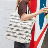 Moustache Oversized Tote Bag