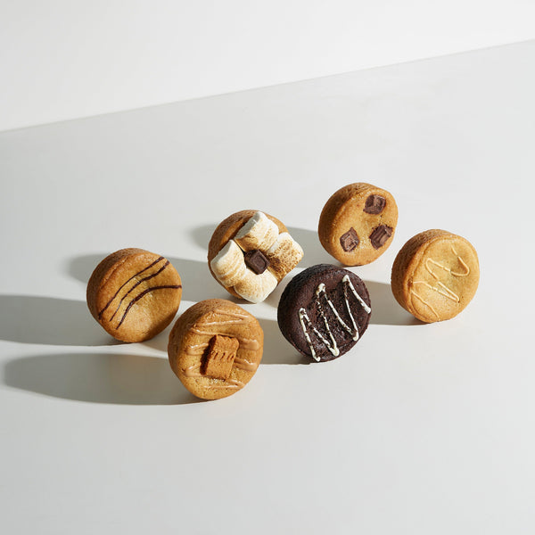 Assorted Cookie Pies Pack Moustache Milk & Cookie Bar