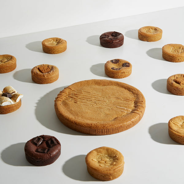 Giant Caramilk Pie Moustache Milk & Cookie Bar