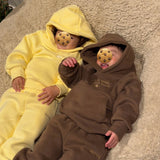Moustache Cosy Kids Hoodie & Jogger Set