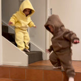 Moustache Cosy Kids Hoodie & Jogger Set
