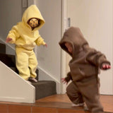 Moustache Cosy Kids Hoodie & Jogger Set
