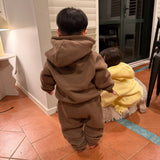 Moustache Cosy Kids Hoodie & Jogger Set