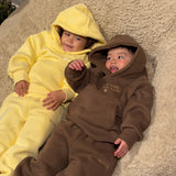 Moustache Cosy Kids Hoodie & Jogger Set