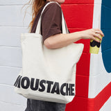 Moustache Oversized Tote Bag